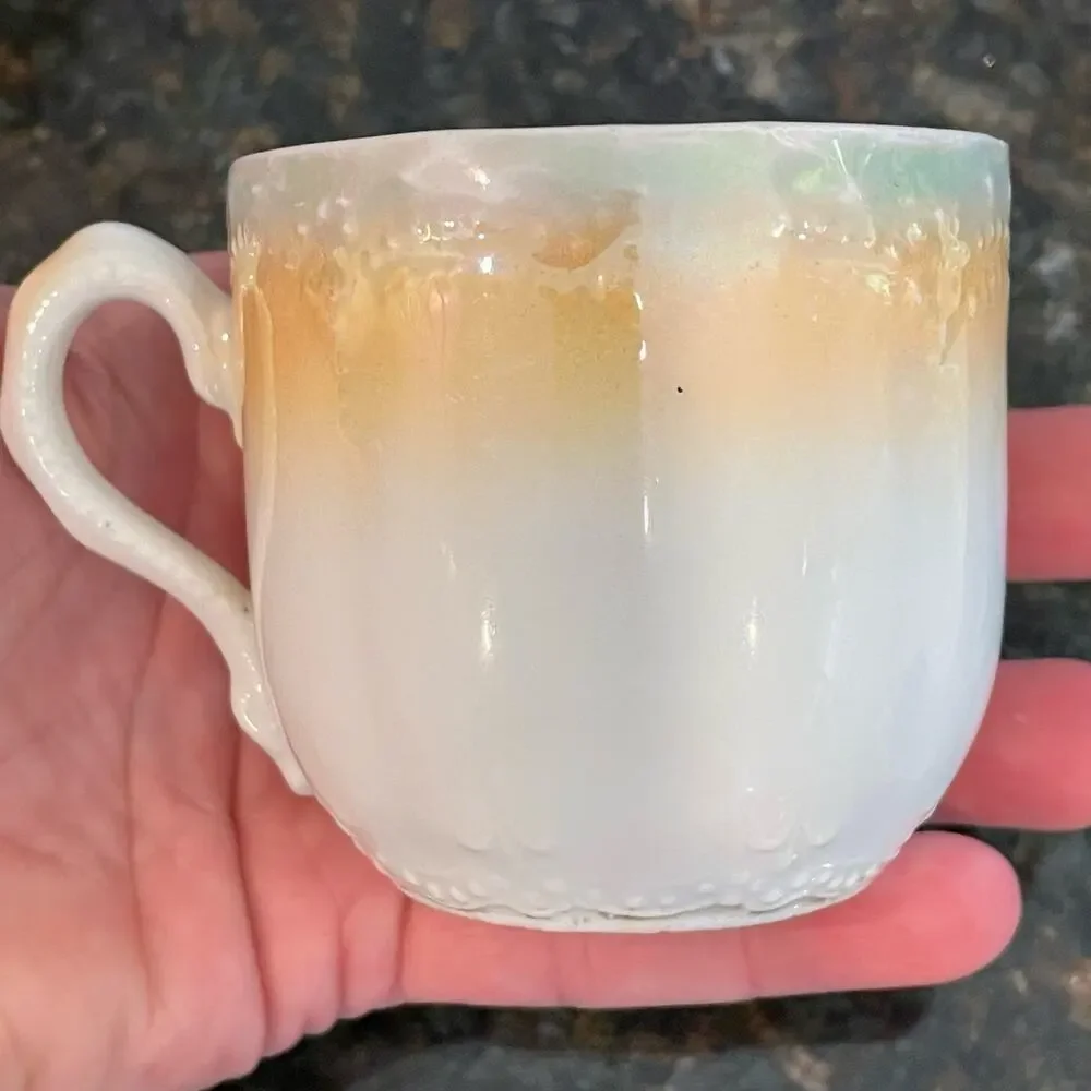 Vintage Leuchtenburg Germany Demitasse Tea Cup & Saucer Antique Porcelain China